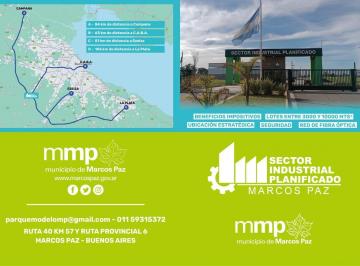Terreno · 2000m² · Venta de Lote de 2000 m² en Parque Industrial de Marcos Paz