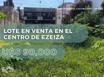 Terreno · 300m² · Lote en Venta en El Centro de Ezeiza