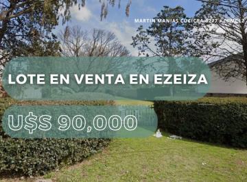 Terreno · 1196m² · Lote en Venta en Ezeiza