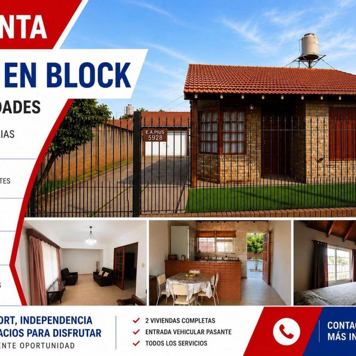 Casa en block con 6 amb, 4 dorm, 350m² en Pacheco de Melo — Faro Norte
