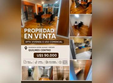 Departamento de 1 ambiente, Quilmes · Importante Ingreso Sobre Peatonal Rivadavia