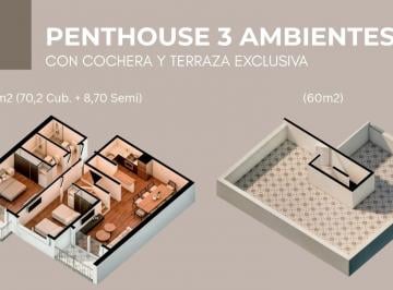 Departamento · 70m² · 3 Ambientes · 1 Cochera · Departamento en San Miguel