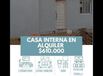 Casa en Alquiler de 3 ambientes Los Hornos · Casa Interna en Alquiler