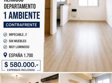 Departamento · 29m² · 1 Ambiente · Alquiler Monoambiente