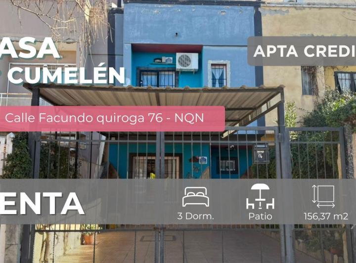 Casa · 156m² · 6 Ambientes · 1 Cochera