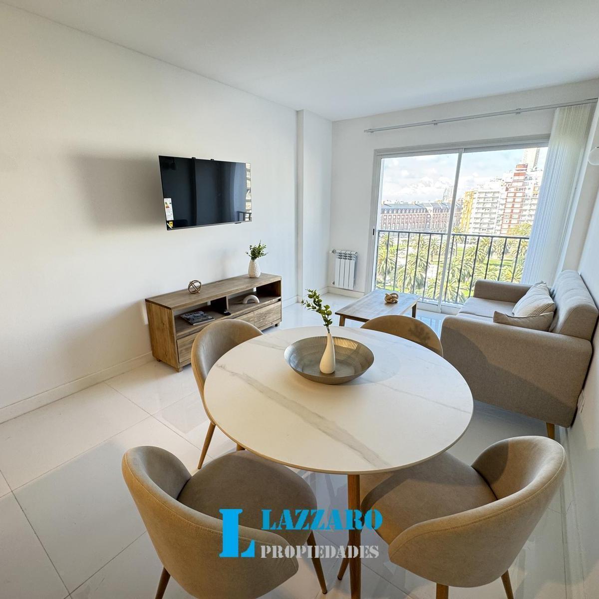 Departamento en venta 2 ambientes externo con balcón frances y vista plena a la plaza colon
