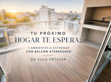 Departamento · 56m² · 3 Ambientes · Departamento 3 Ambiente Venta Villa Ortuzar Balcon