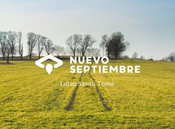 Terreno · 200m² · Loteo Nuevo Septiembre Santo Tome