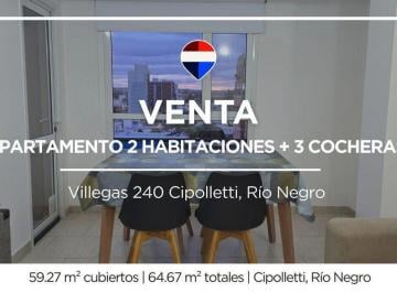 Departamento · 59m² · 4 Ambientes · 3 Cocheras · Venta Departamento 2 Dorm. Centro Cipolletti