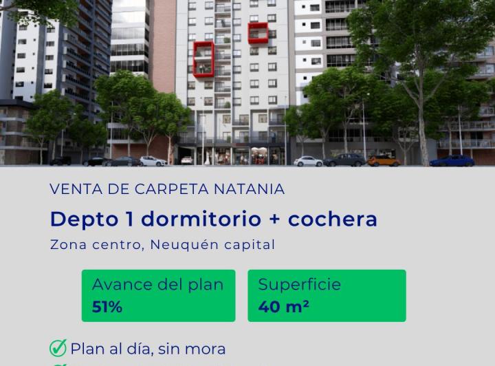 Departamento · 40m² · 1 Dormitorio · 1 Cochera