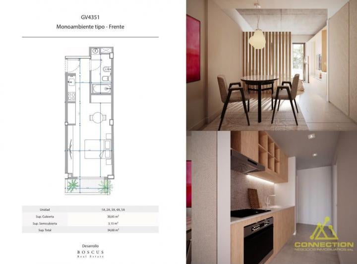 Departamento · 30m² · 1 Ambiente