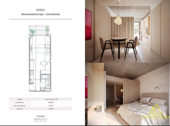 Departamento · 28m² · 1 Ambiente