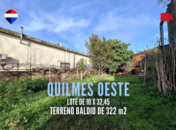 Terreno · 322m² · Venta Lote de 322 m² en Quilmes Oeste