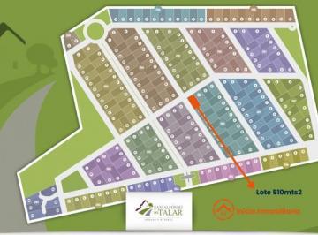 Terreno · 510m² · Lote en Venta en Barrio San Alfonso | Esquina, 510 m² y Excelente Ubicación Dentro del Barrio.