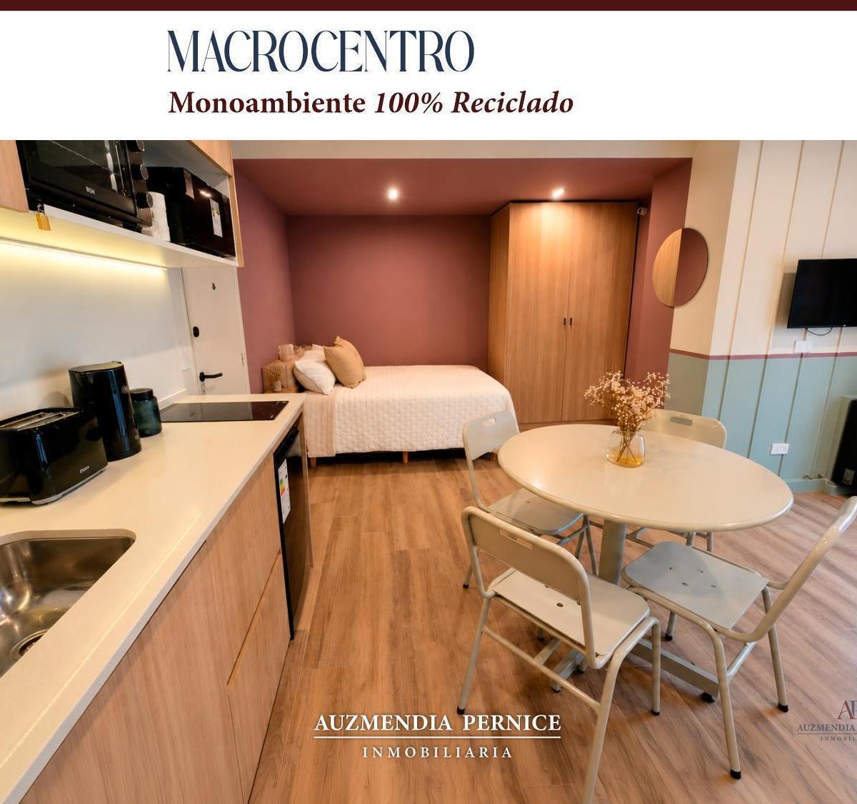 Monoambiente completamente reciclado, en pleno Macrocentro de Mar del Plata. Ideal para primera vivienda, inversión o renta. Al frente — orientación este