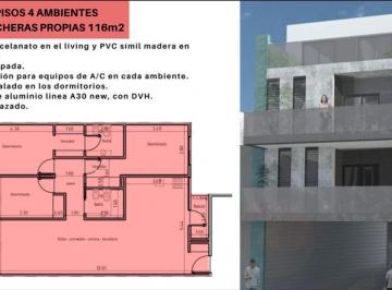 Departamento · 97m² · 4 Ambientes · 2 Cocheras · Semipiso 4 Ambientes con Balcon en Villa Luro.