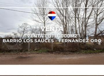 Terreno · 1003m² · Venta de Lote en Barrio Los Sauces Fernandez Oro
