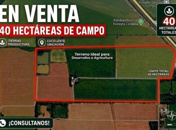 Terreno · 400000m² · 40 Ha en Venta en Estacion Ferreyra
