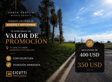 Terreno · 1m² · Loteo Financiado - Barrio Santa Cecilia!