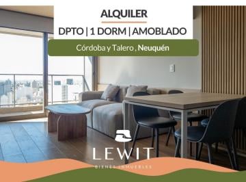 Departamento · 54m² · 2 Ambientes · Alquiler Departamentos Amoblados | 1 Dormitorio | Balcón | Bliss Tower | Neuquén Capital.