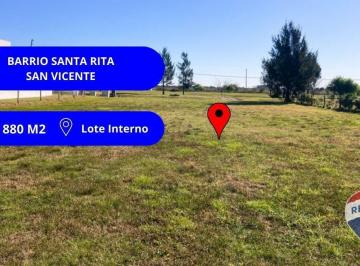 Terreno · 880m² · Lote Interno Venta Barrio Santa Rita Financiado