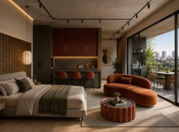 Departamento · 25m² · 1 Ambiente · Departamento con Terraza y Parrila Privada - Edificio Para Renta Corporativa - Pool de Rentas