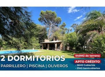 Casa · 56m² · 3 Ambientes · 1 Cochera · Casa en Venta 2 Dorm. Oliveros Apto Credito