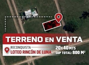 Terreno · 800m² · Terreno en Reconquista