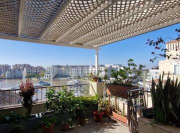 Balcón Terraza · Departamento en Venta Al Agua, en Terrazas de La Bahía I, Nordelta