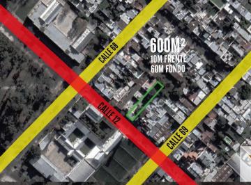 Terreno · 180m² · 4 Ambientes · 1 Cochera · Terreno en Venta - Casa y Depto - 600 m² - La Plata