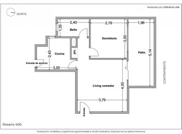 Departamento · 36m² · 2 Ambientes · Venta Departamento 2 Ambientes en Zona Parque Rivadavia