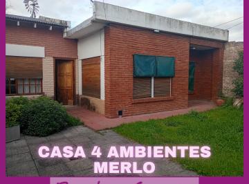 Casa de 4 ambientes, Merlo · Casa de 3 Ambientes en Venta - Merlo