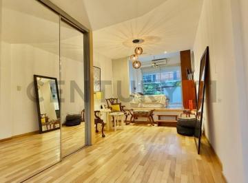 Departamento · 33m² · 1 Ambiente · Alquiler Monoambiente Luminoso en Las Cañitas Piso Alto Amoblado