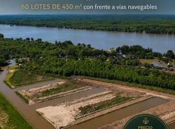 Terreno 450m² Venta · Lotes en Venta – Álamos del Paraná Tu Lugar en El Delta, con Naturaleza, R