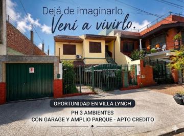 PH · 108m² · 3 Ambientes · 2 Cocheras · Venta PH 3 Amb Jardin Garage San Martin Credito