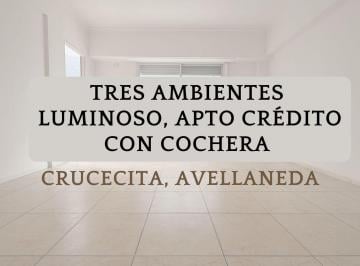 Departamento · 59m² · 3 Ambientes · 1 Cochera · Venta 3 Ambientes Apto Credito Cochera Avellaneda