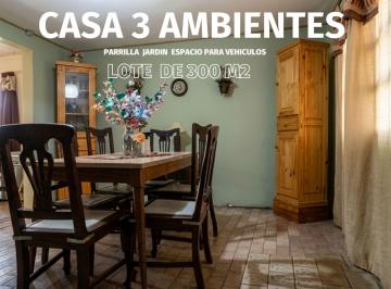 Casa · 55m² · 3 Ambientes · Casa en Venta 3 Ambientes Merlo Jardin Parrilla