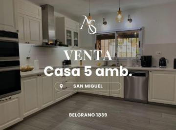 Casa · 143m² · 5 Ambientes · 2 Cocheras · Casa en San Miguel
