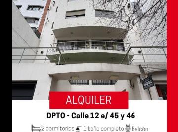 Departamento de 3 ambientes, La Plata · Departamento Dos Dorm con Cochera - Zona Centro - con Balcón