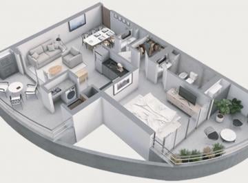 Departamento · 87m² · 2 Ambientes · Departamento - Av Peron