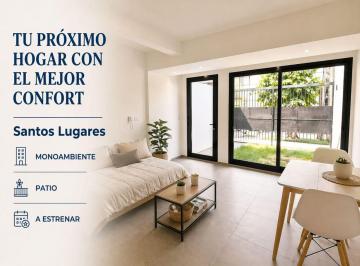 Departamento · 30m² · 1 Ambiente · Venta Monoambiente Patio Cesped Santos Lugares
