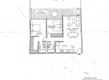 Departamento · 80m² · 3 Ambientes · 1 Cochera · Departamento de 3 Amb en Pb en Venta en Insignia Nordelta