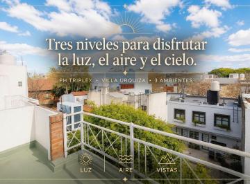 PH · 67m² · 3 Ambientes · Tríplex Balcon Terraza Villa Urquiza Apto Credito