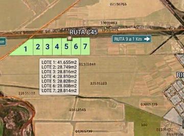 Terreno · 28814m² · Oportunidad Rio Segundo Macro Lotes Sobre Ruta