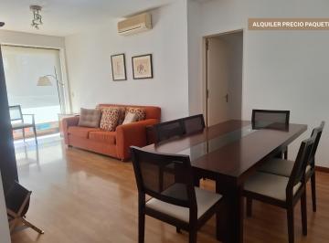 Living · Alquiler Temporario Depto 3 Ambientes 92 m² Amoblado en Puerto Madero
