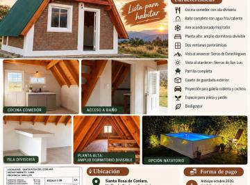 Casa de 3 ambientes, Santa Rosa de Conlara · Merlo San Luis Casa a Estrenar (Est. Conlara)