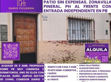PH de 3 ambientes, Tres de Febrero · Casa PH de 3 Amb en Alquiler en Caseros