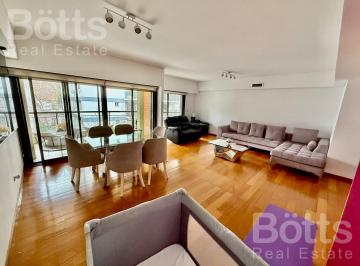 Departamento · 125m² · 4 Ambientes · 1 Cochera · Alquiler Piso de 4 Ambientes Sin Muebles, Balcón Aterrazado Al Frente y Corrido Al Contrafrente