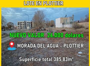 Terreno , Plottier · Laffite Propiedades Vende Lote en Loteo Morada del Agua en Plottier.