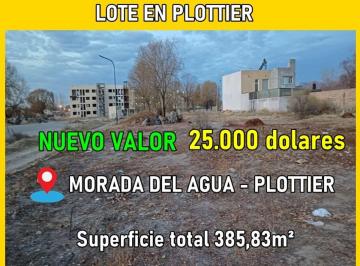 Terreno , Plottier · Laffite Propiedades Vende Lote en Loteo Morada del Agua en Plottier.
